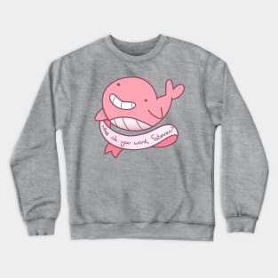 Pink Whale Dream Crewneck Sweatshirt